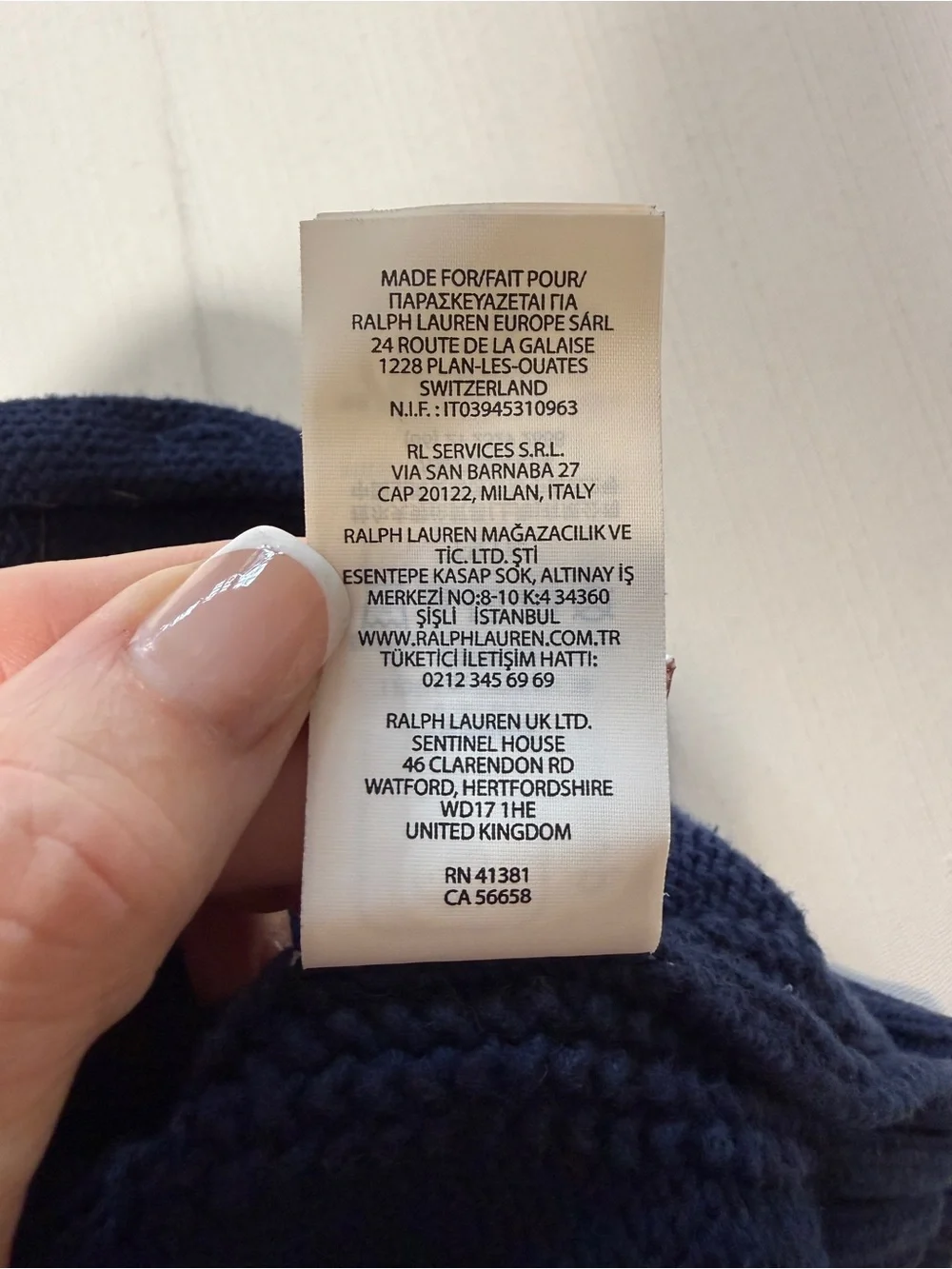 Ralph Lauren classic navy